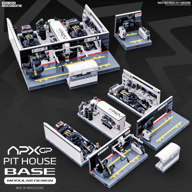 适配乐高F1狂飙飞车77252的P房底座实物分享！